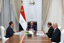 الرئيس عبد الفتاح السيسي يجتمع برئيس مجلس الوزراء ووزير المالية